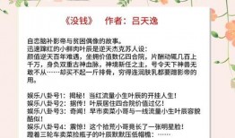 在娱乐圈爆料的小说,揭秘小说背后的真实故事